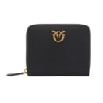 PINKO WOMENS LEATHER WALLET TAYLOR ZIP AROUND