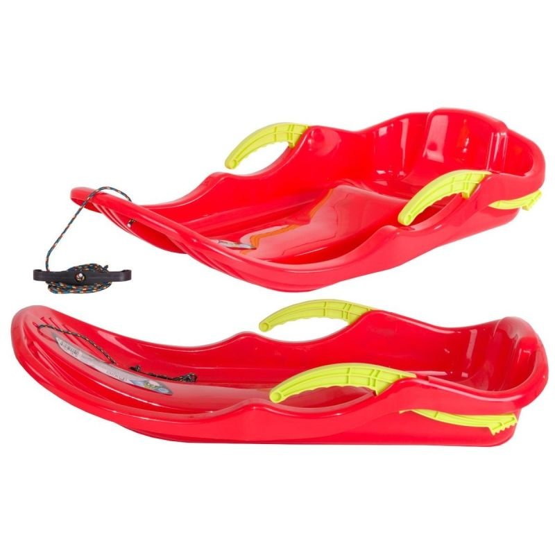 lupin-wear-ca-plastic-sled-with-brakes-race-s-red-1839682 PLASTIC SLED WITH BRAKES RACE S RED - Image 1