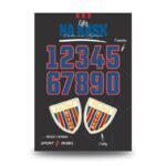 Polonia Bytom helmet numbers SILVERCYFRY
