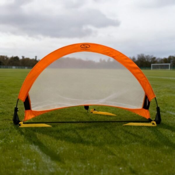 Pop-up soccer training goal - orange (S) 76x45x45 cm