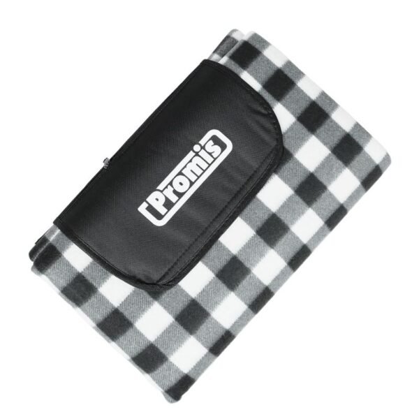 PROMIS PICNIC BLANKET, BLACK CHECKERED, 200 CM X 200 CM