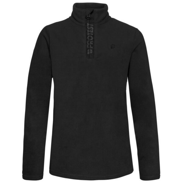 Protest Perfecty Jr. Childrens turtleneck sweatshirt, elastic material, black (P3810400/290)