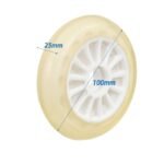 PU SCOOTER WHEEL 100MM WHITE - Image 2