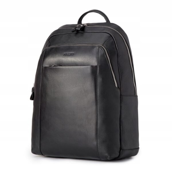 Puccini Royal Collection Mens Leather Backpack for 15.6" Laptop Black - LGD6323-1