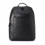 Puccini Royal Collection Mens Leather Backpack for 15.6" Laptop Black - LGD6323-1 - Image 2