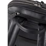 Puccini Royal Collection Mens Leather Backpack for 15.6" Laptop Black - LGD6323-1 - Image 6