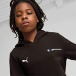 Puma BMW MMS Kids Kangaroo Hoodie Black - Image 3