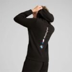 Puma BMW MMS Kids Kangaroo Hoodie Black - Image 5