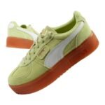 Puma womens shoes sports sneakers Palermo platform fashionable green