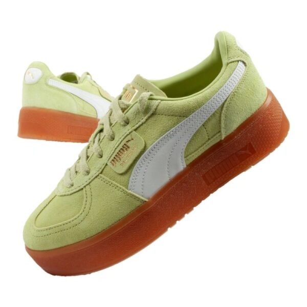 Puma womens shoes sports sneakers Palermo platform fashionable green