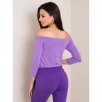 Purple off-the-shoulder blouse (RV-BZ-4692.11) - Image 2