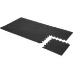 PUZZLE MAT FOR FITNESS EQUIPMENT 8 PCS 30x30x0.9 CM BLACK PURE 2 IMPROVE - Image 3