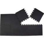 PUZZLE MAT FOR FITNESS EQUIPMENT 8 PCS 30x30x0.9 CM BLACK PURE 2 IMPROVE - Image 6