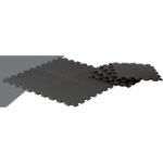 PUZZLE MAT FOR FITNESS EQUIPMENT 8 PCS 30x30x0.9 CM BLACK PURE 2 IMPROVE - Image 8