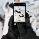 Qunature Ski Gloves - Finger Style Black M - Image 2