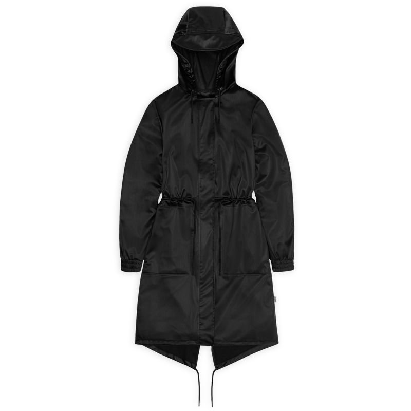 lupin-wear-ca-rains-waterproof-coat-string-w-parka-w3-18550-84-black-grain-1814692 Rains waterproof coat STRING W PARKA W3 18550 84 BLACK GRAIN - Image 1