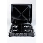 Ravanson K-04TB 4-burner adjustable gas stove (black) - Image 3