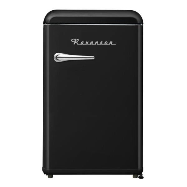 Ravanson LKK-120ERB Retro Refrigerator (Black)