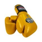 RBT-MEX Leather Boxing Gloves 12 oz Yellow - Image 2