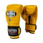 RBT-MEX Leather Boxing Gloves 12 oz Yellow - Image 3
