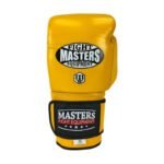 RBT-MEX Leather Boxing Gloves 12 oz Yellow - Image 4
