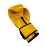 RBT-MEX Leather Boxing Gloves 12 oz Yellow - Image 8