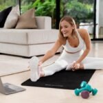 REBEL ACTIVE GYMNASTIC MAT FOR YOGA, PILATES, FITNESS, 183X61CM, THICKNESS 6MM, TPE MATERIAL, BLACK RBA-3151-BK - Image 5