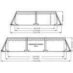 RECTANGULAR FRAME POOL 300x207x66CM 17771V01 - Image 4