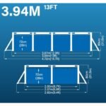 RECTANGULAR FRAME POOL SUPER STRONG 394x207x80CM 17723 - Image 2