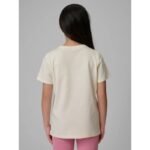 Regular plain girls T-shirt 4F 4FJRSS26TTSHF3554-12S - Image 2