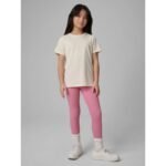 Regular plain girls T-shirt 4F 4FJRSS26TTSHF3554-12S - Image 3