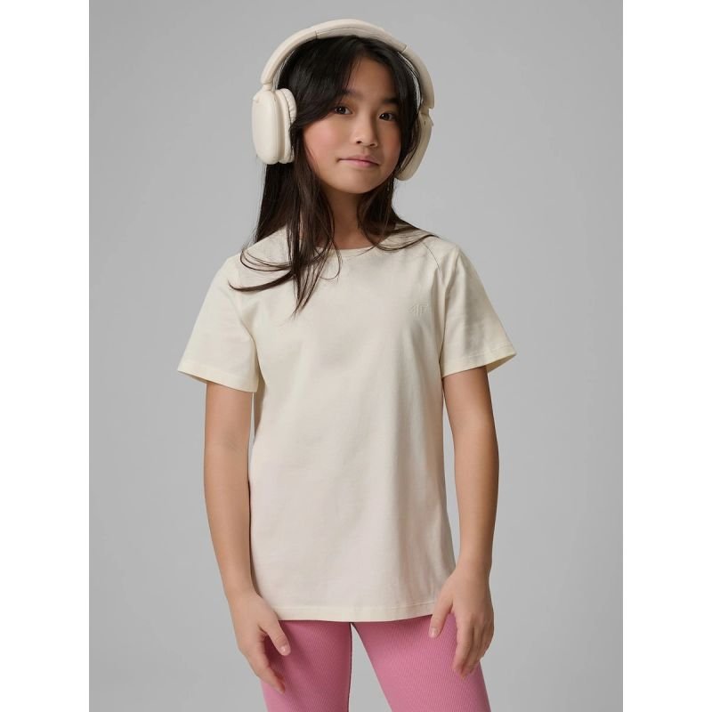 lupin-wear-ca-regular-plain-girls-t-shirt-4f-4fjrss26ttshf3554-12s-2864289 Regular plain girls T-shirt 4F 4FJRSS26TTSHF3554-12S - Image 1