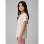 Regular plain girls T-shirt 4F 4FJRSS26TTSHF3554-12S - Image 4