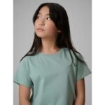 Regular plain girls T-shirt 4F 4FJRSS26TTSHF3554-12S - Image 4