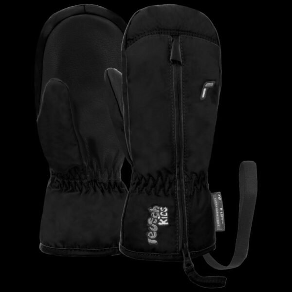 REUSCH Ben Mitten childrens winter gloves, breathable, insulated, black (62/85/408/7700)