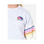 RIP CURL Surf Revival Crew Sweatshirt - Girl - Light Gray - Image 8
