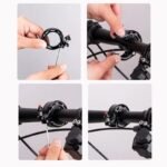 Rockbros 34210028001 Q-shaped bicycle bell - black - Image 4