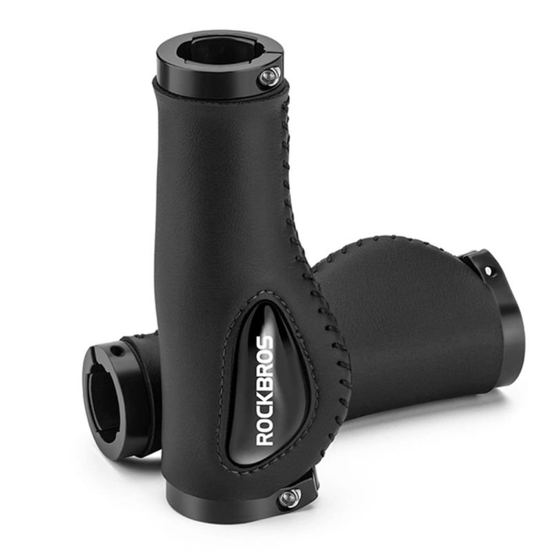 lupin-wear-ca-rockbros-40720001001-bike-grips-leather-black-2373027 Rockbros 40720001001 Bike Grips Leather - Black - Image 1