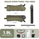 Rockbros bicycle frame bag green 1.9L - Image 2