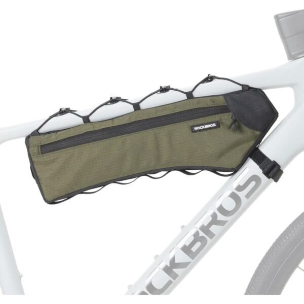 Rockbros bicycle frame bag green 1.9L