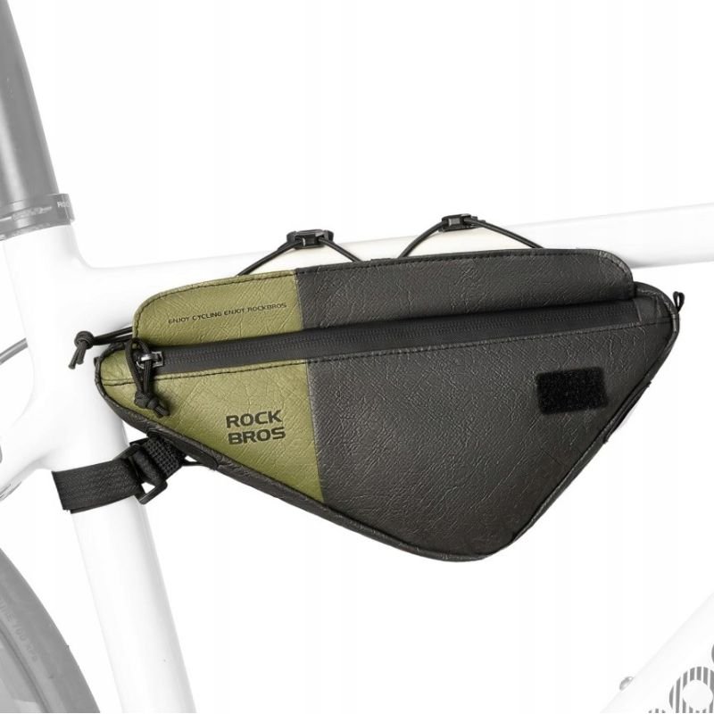 lupin-wear-ca-rockbros-bike-frame-bag-0-7l-green-1998662 Rockbros bike frame bag 0.7L green - Image 1