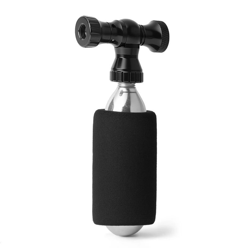 lupin-wear-ca-rockbros-co-pump-aluminum-alloy-valve-head-cartridge-free-presta-schrader-compatible-black-2397962 Rockbros CO₂ pump, aluminum alloy valve head, cartridge-free, Presta/Schrader compatible - black - Image 1
