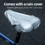 Rockbros LF044BL saddle cover with rain cover - black and blue - Image 3