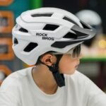 Rockbros LK-67 Youth Bike Helmet with Detachable Visor 54–58 cm - White - Image 3