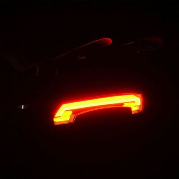 Rockbros LKWD-R1 Rear Bike Light with Laser and Remote Control + Micro USB Cable - USB-A - Black