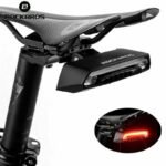 Rockbros LKWD-R1 Rear Bike Light with Laser and Remote Control + Micro USB Cable - USB-A - Black - Image 3