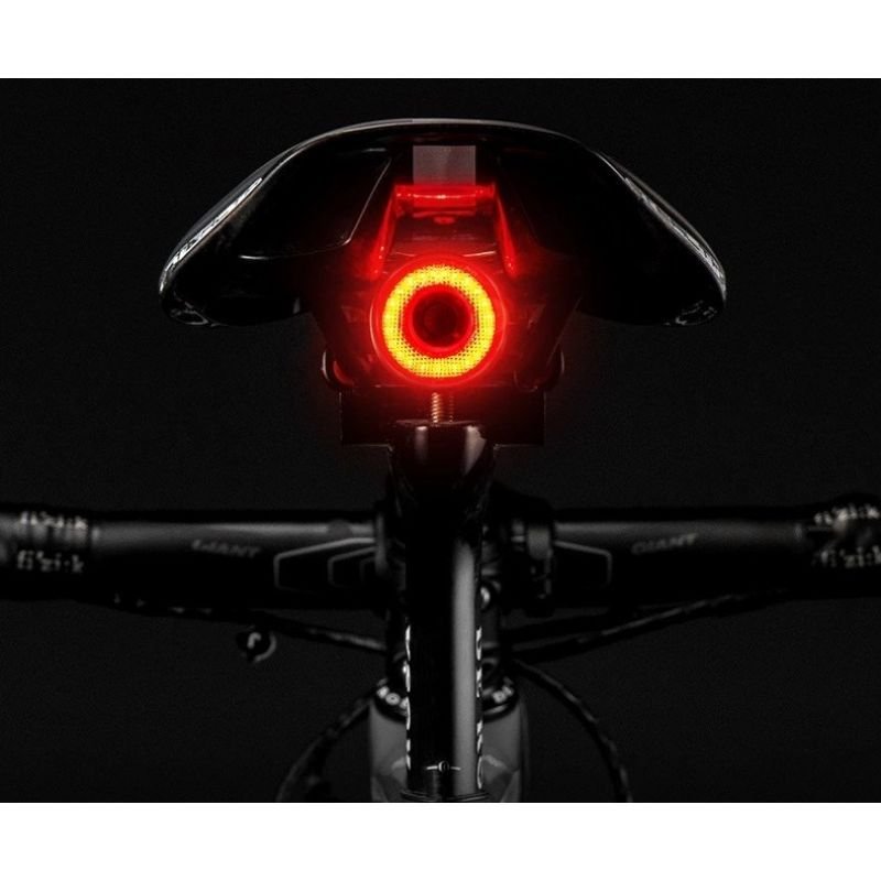 lupin-wear-ca-rockbros-q5-rear-bike-light-with-intelligent-stop-system-black-1606564 Rockbros Q5 Rear Bike Light with Intelligent Stop System - Black - Image 1