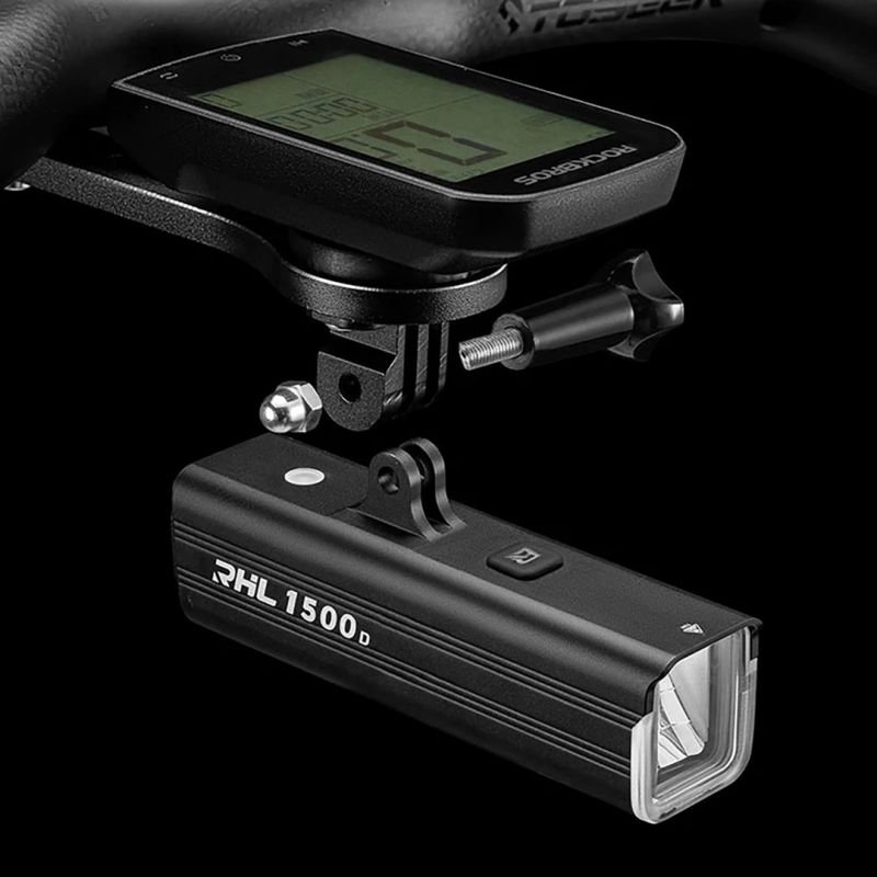 lupin-wear-ca-rockbros-rhl1500-front-bike-light-5000mah-1500lm-ipx6-black-1606569 Rockbros RHL1500 Front Bike Light 5000mAh 1500lm IPX6 - Black - Image 1