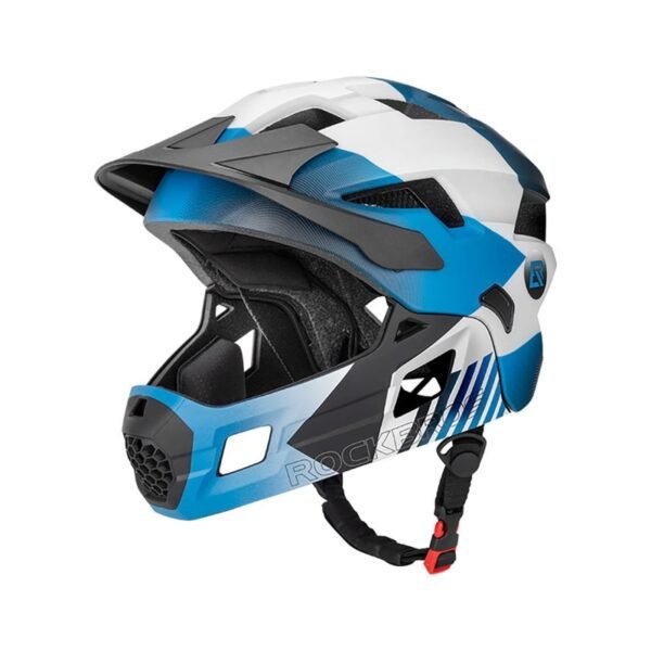 Rockbros TS-61 10110061002 Childrens Bike Helmet with Detachable Chin Size M (54-57) - Blue