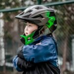 Rockbros TS-61 10110061004 Childrens Bike Helmet with Detachable Chin Size M (54-57) - Green - Image 2